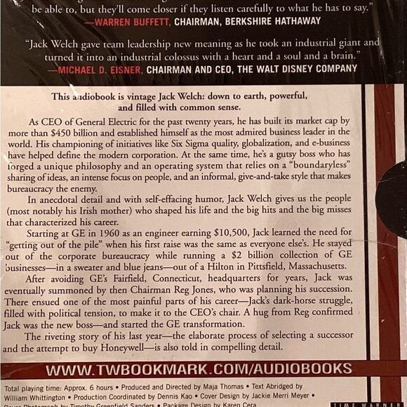 Audiobook: Jack - Straight From The Gut by Jack Welch - Picture 2 of 3